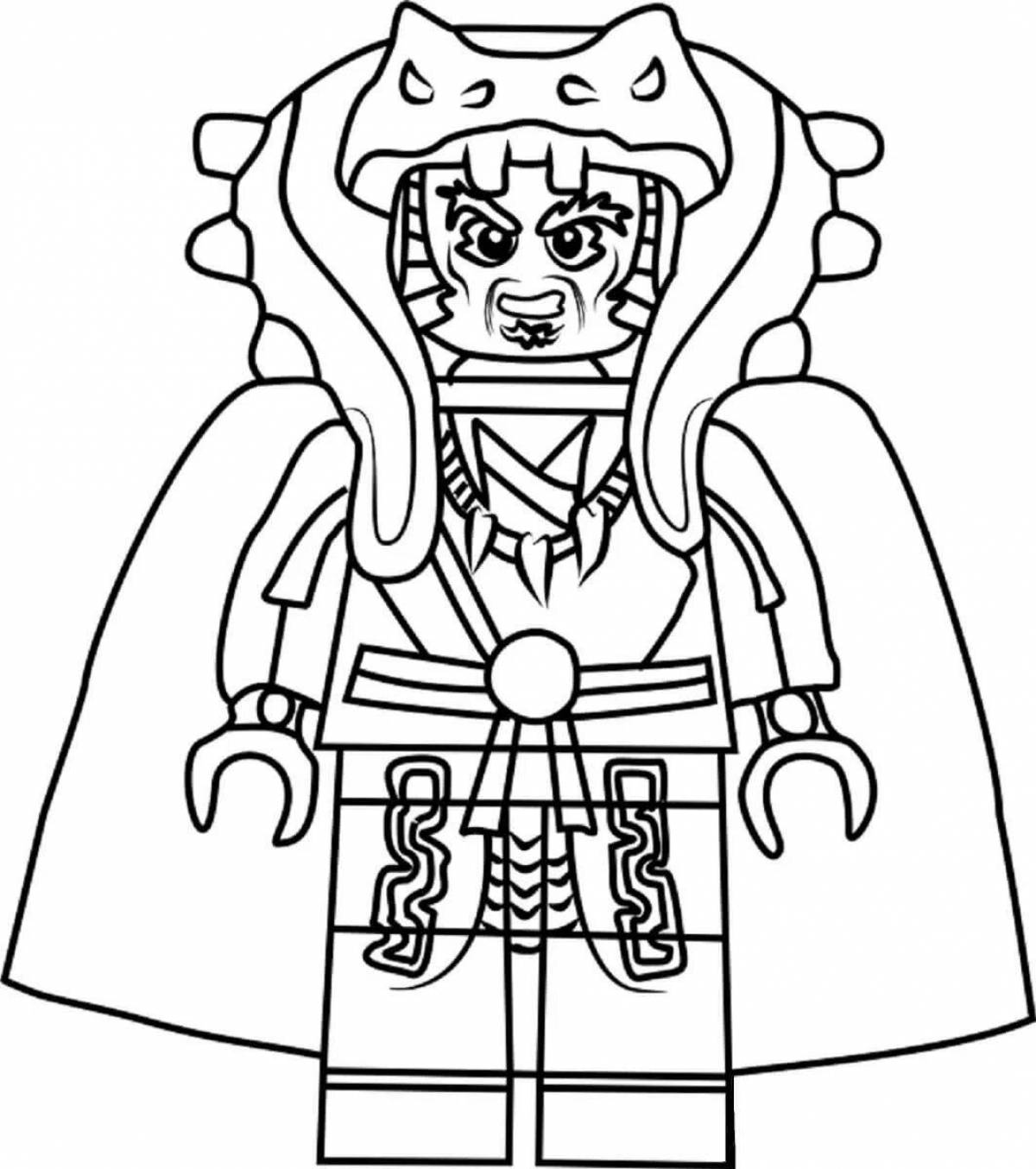 Joyful garmadon coloring page