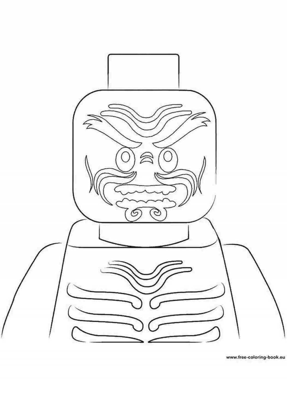 Coloring playful garmadon