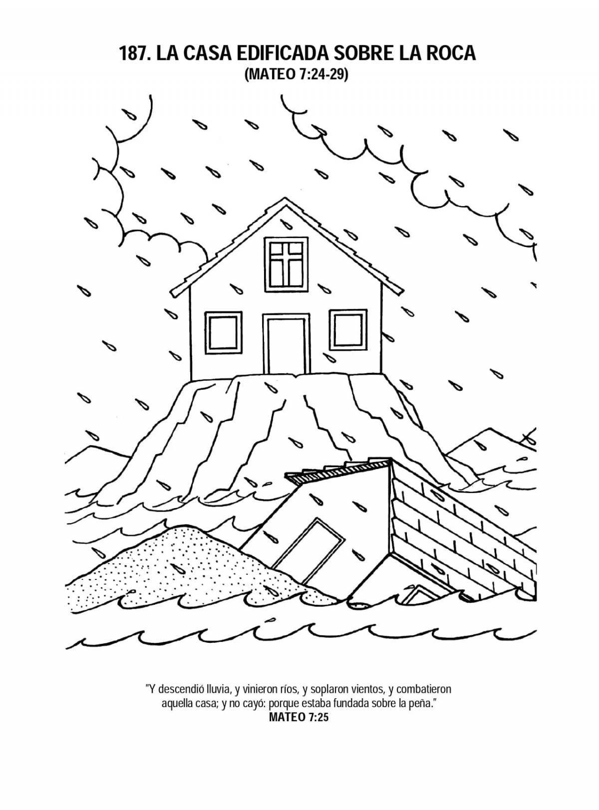 Earthquake coloring page