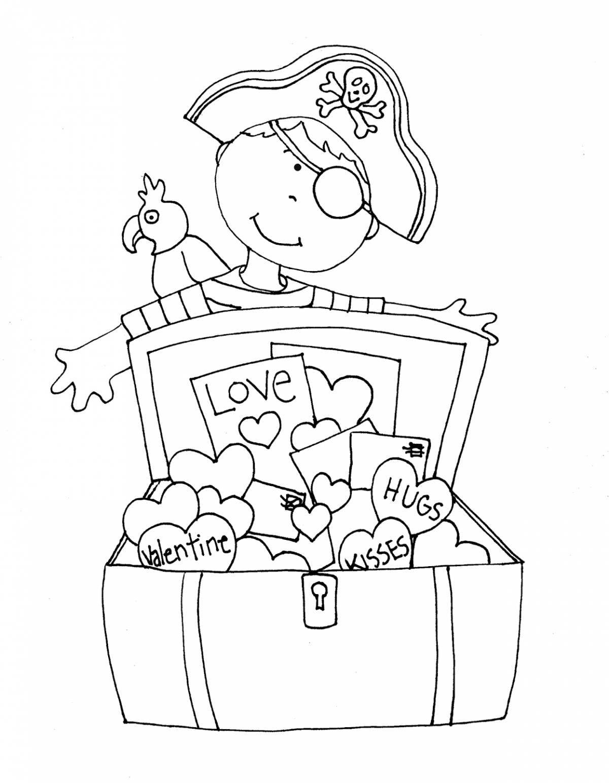 Amazing Hidden Treasures Coloring Page