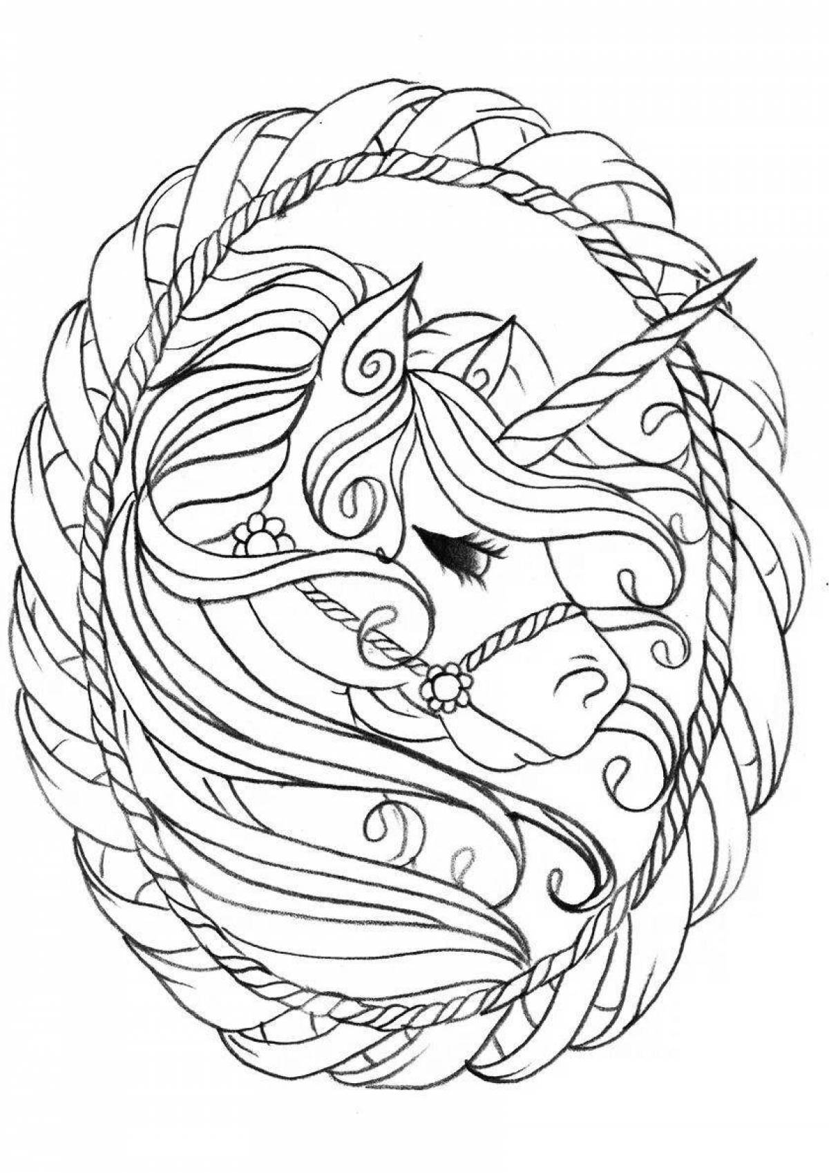Dreamcore coloring page - tempting