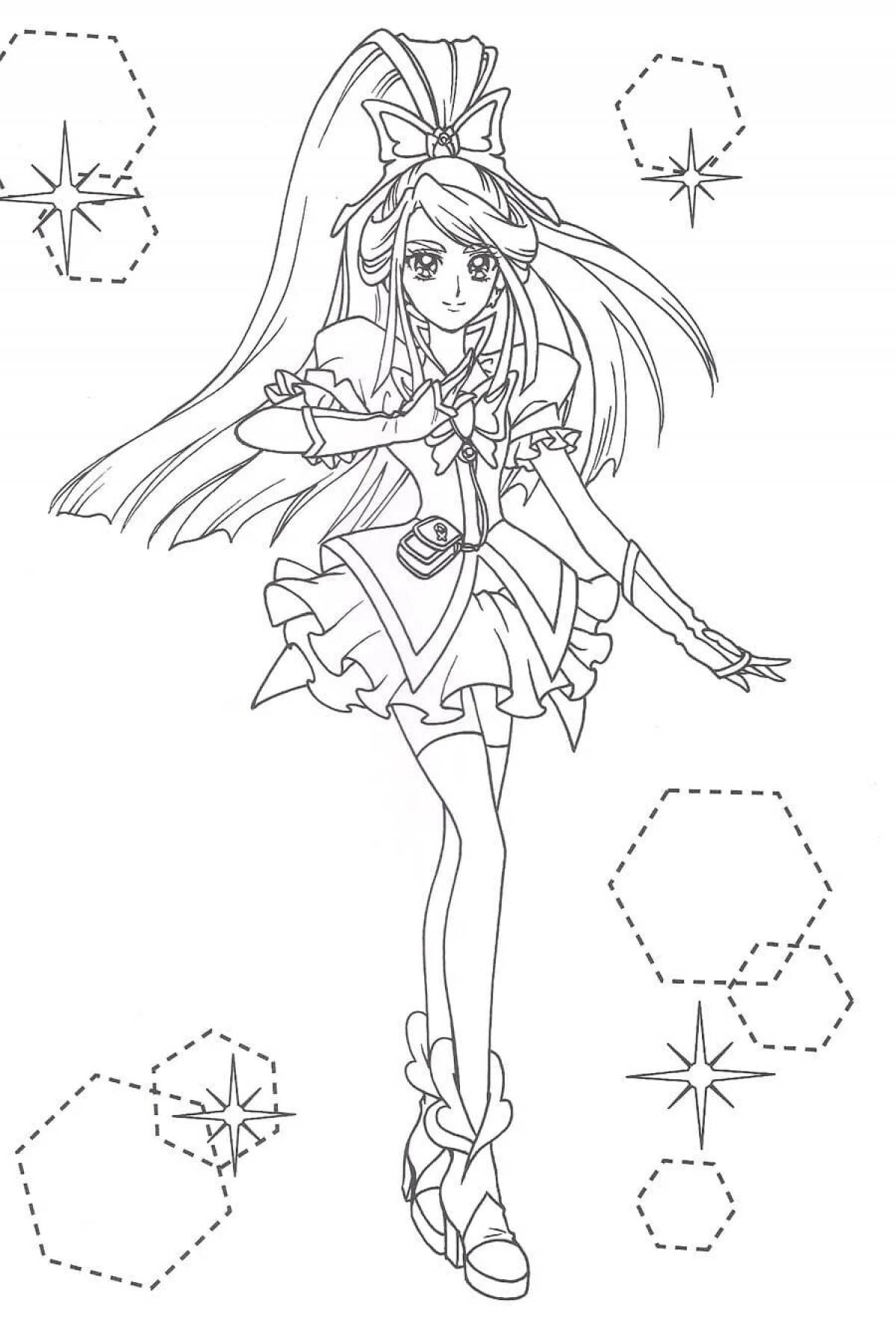 Dreamcore coloring page - shiny