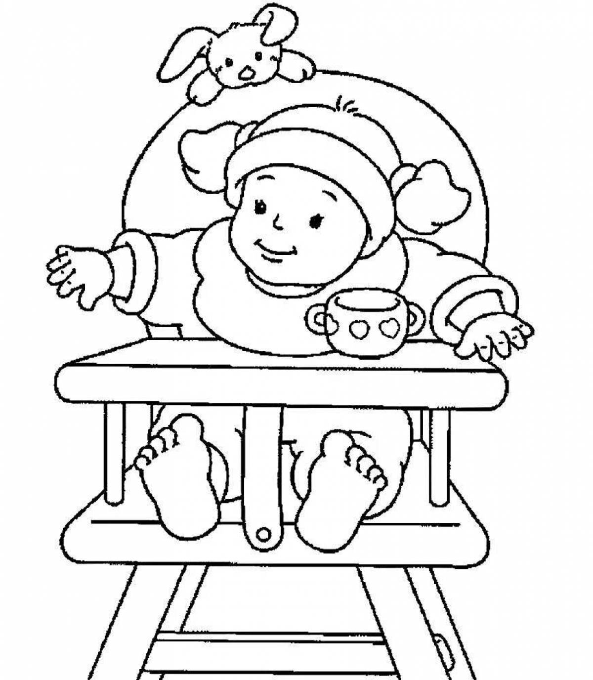 Coloring page magic dolly