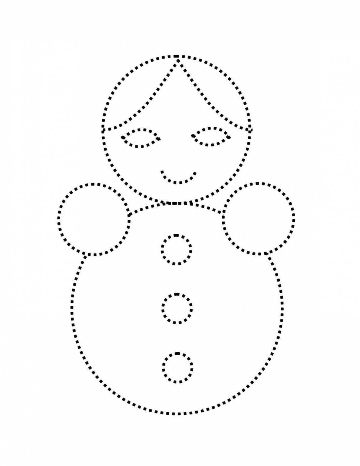 Creative coloring dotted lines