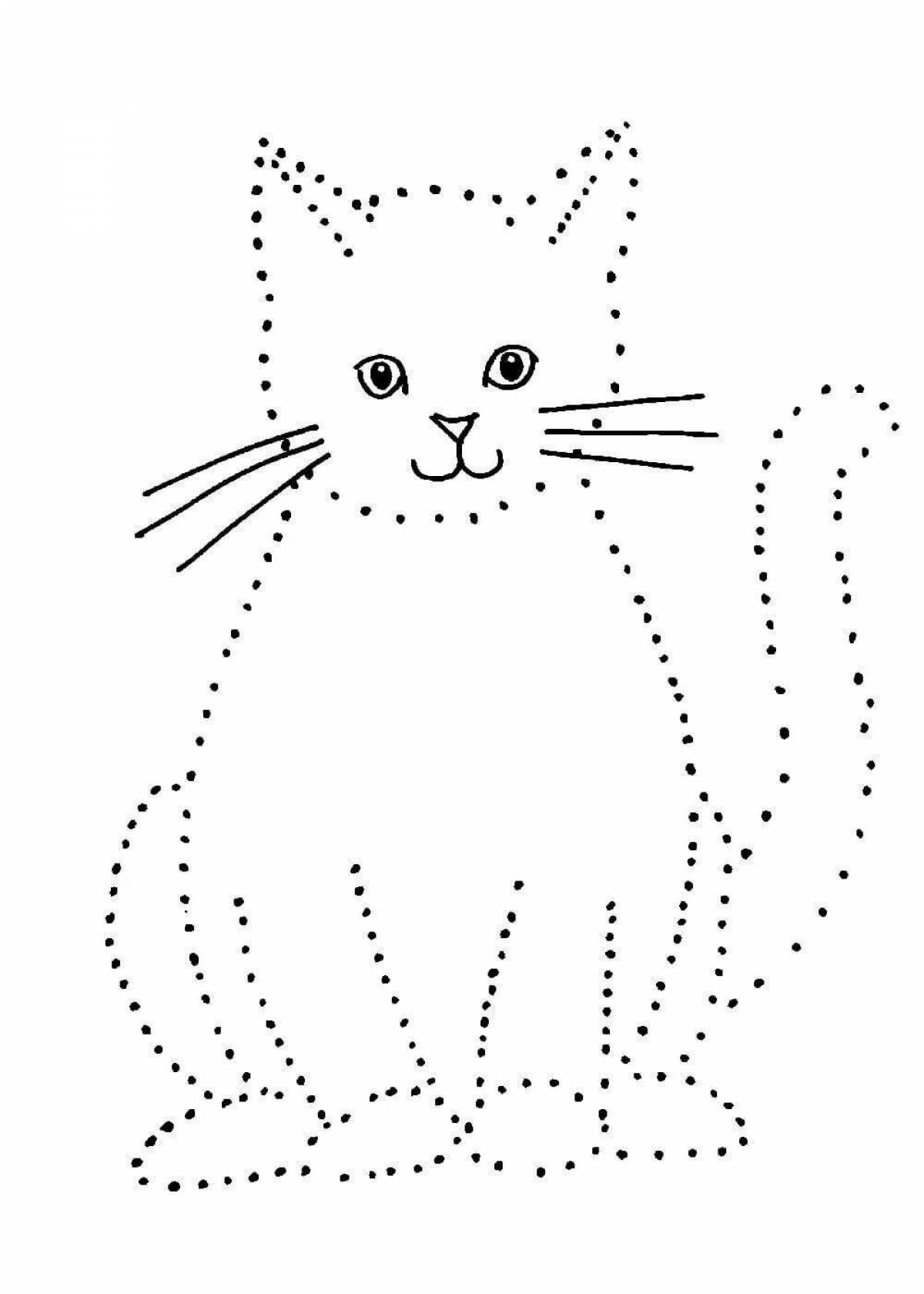 Inspirational dotted line coloring pages