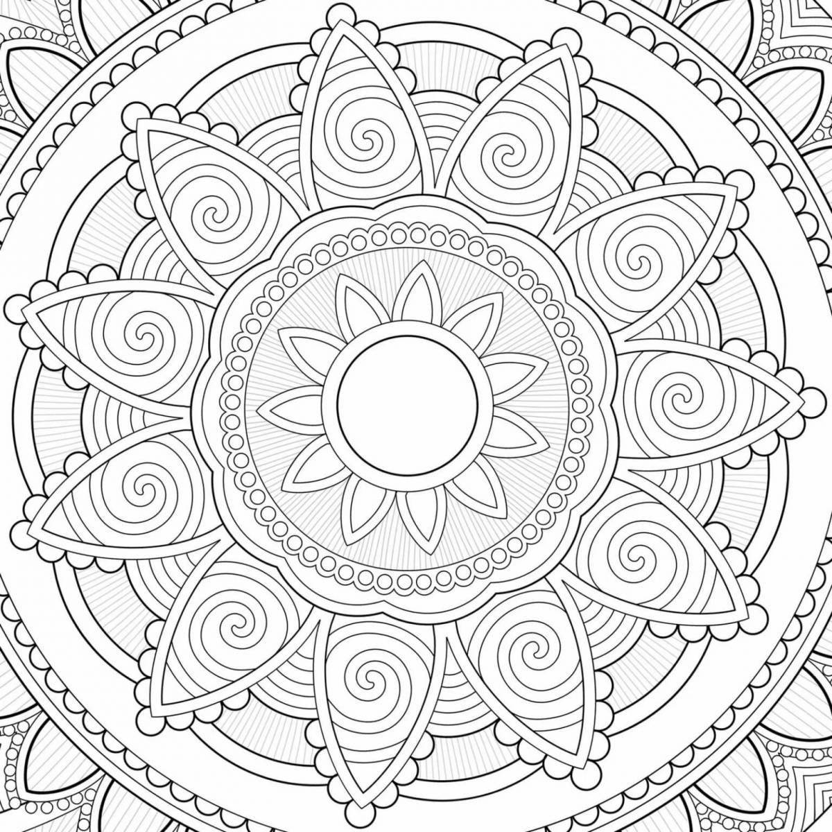 Reassuring coloring book for peace of mind