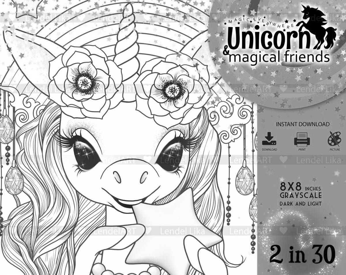 Забавная раскраска лика лендел