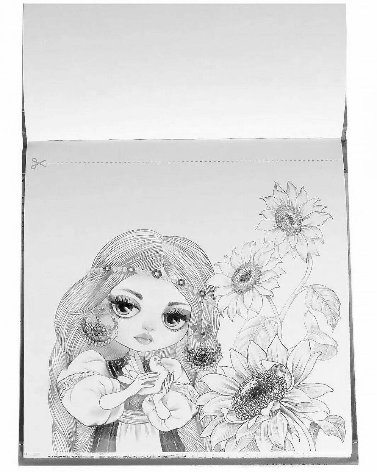 Причудливая лика лендел раскраска