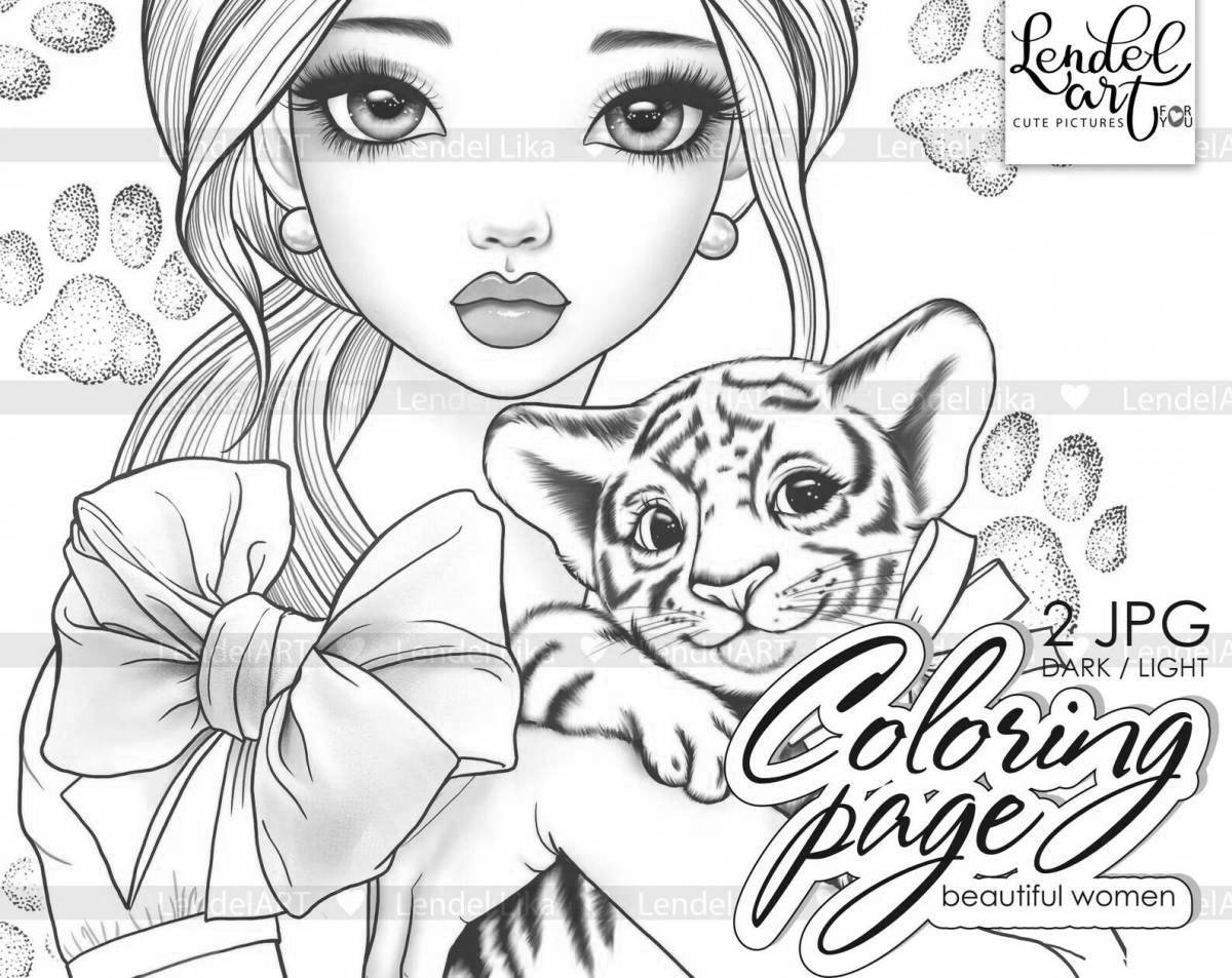 Живая лика лендел раскраска