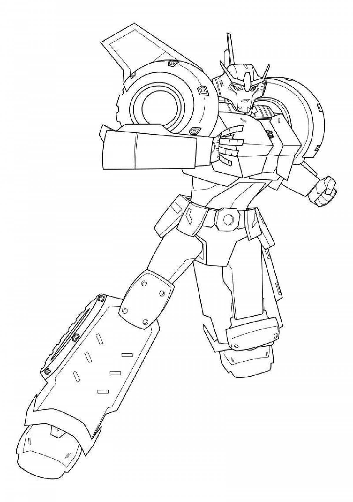 Vibrant sideswipe transformers coloring page