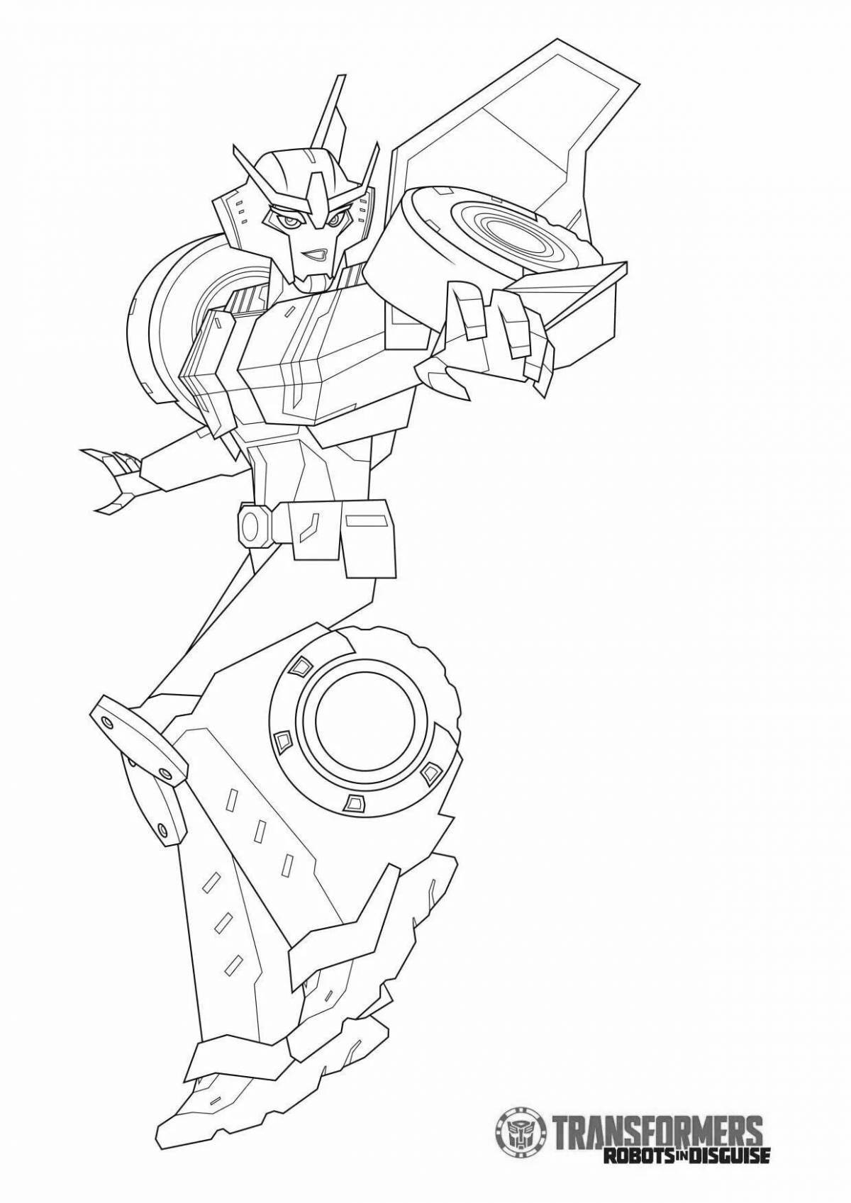 Amazing transformers sideswipe coloring pages