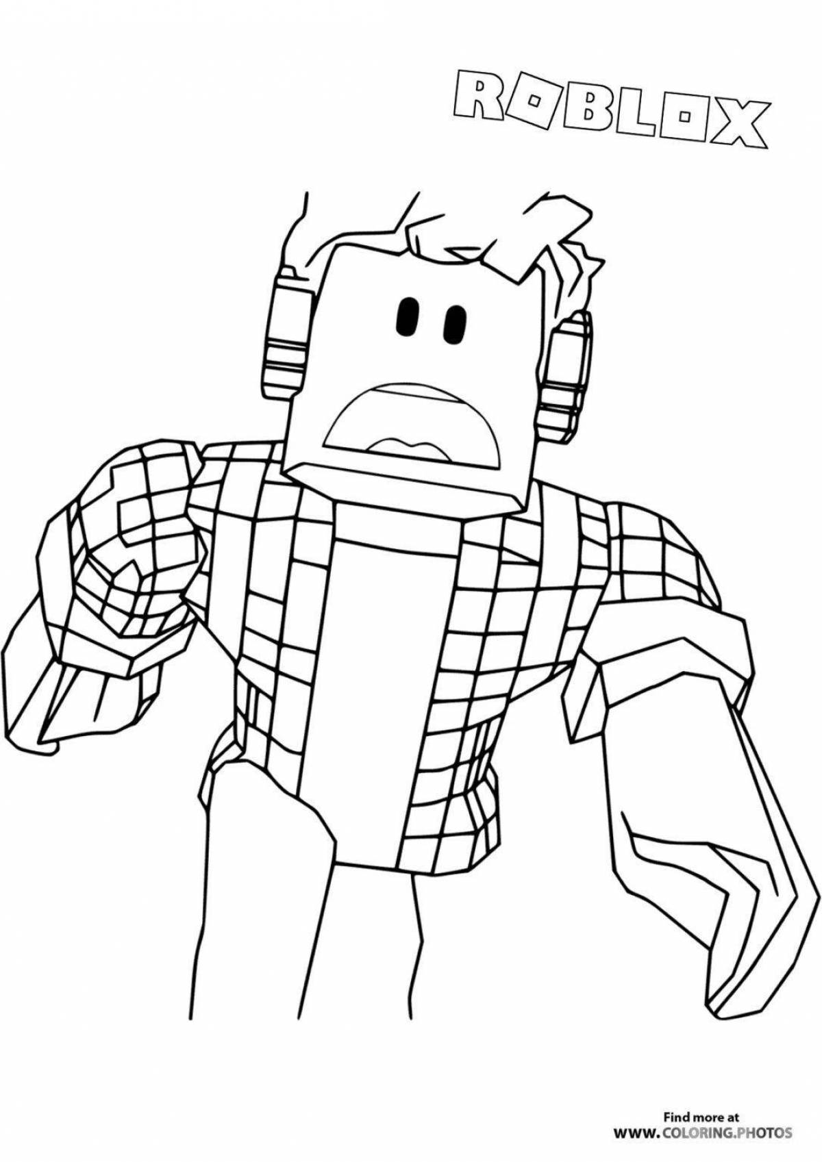 Roblox ler4eg bright coloring page