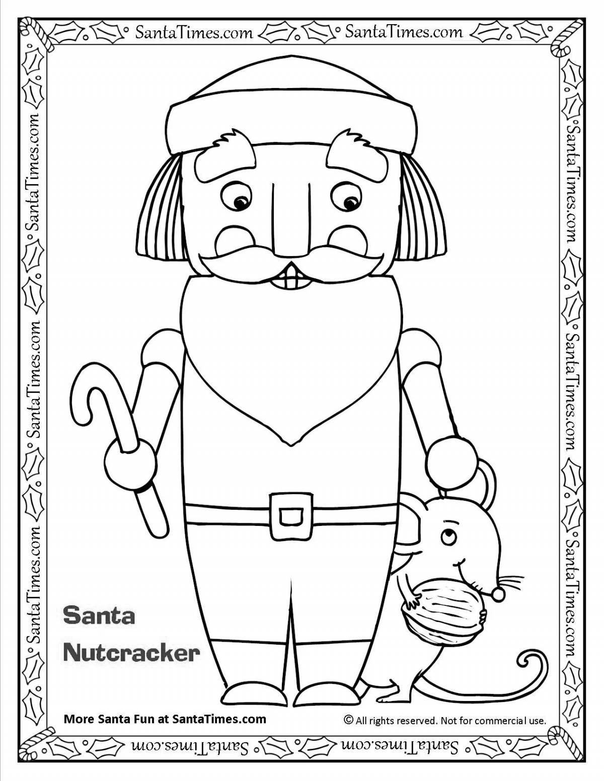 Nutcracker colorful coloring book