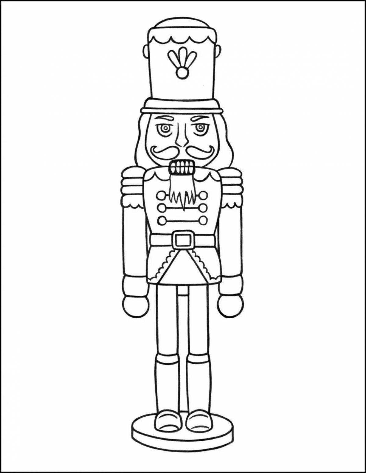 Sparkling nutcracker coloring book