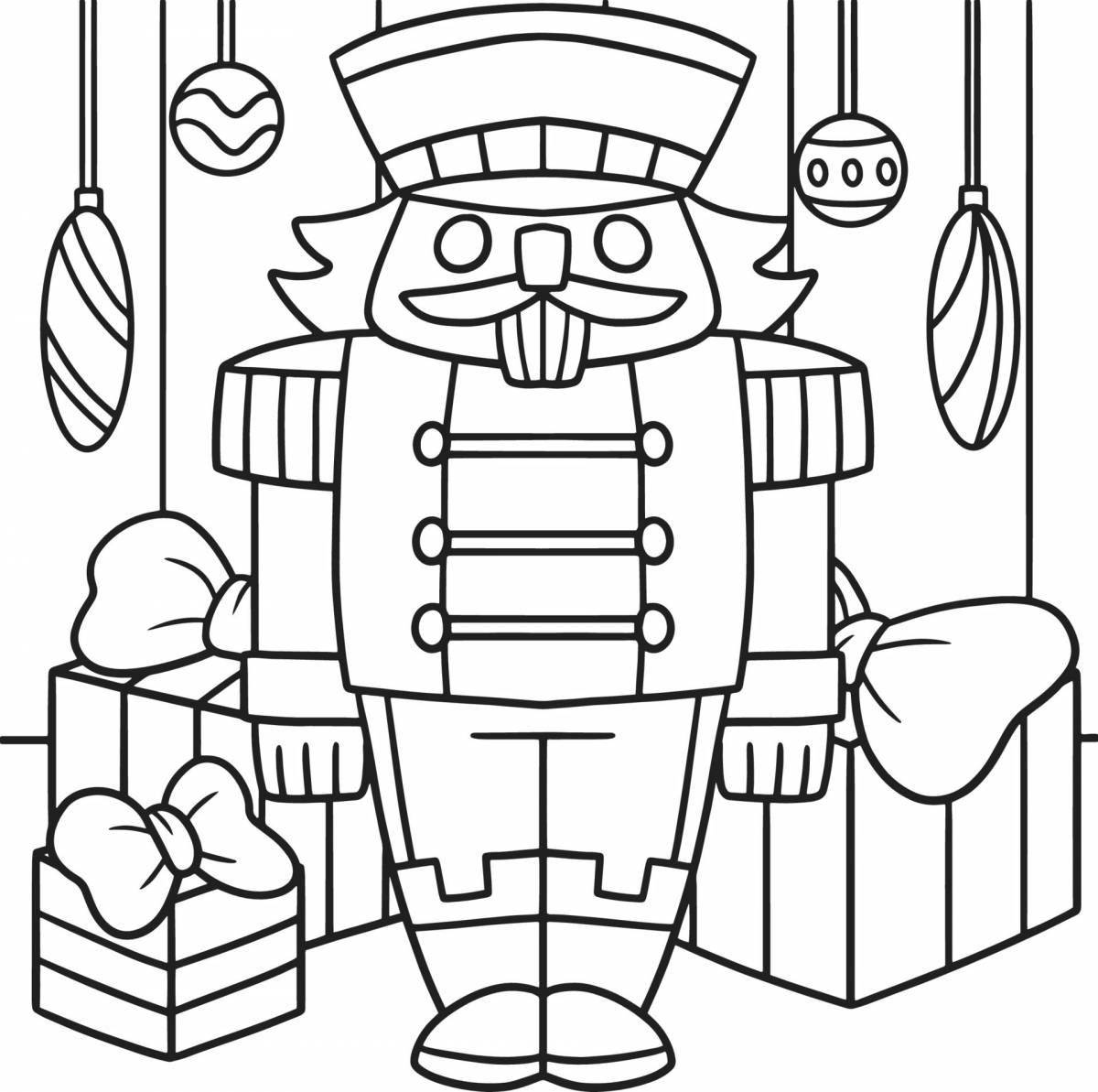 Shining Nutcracker coloring book