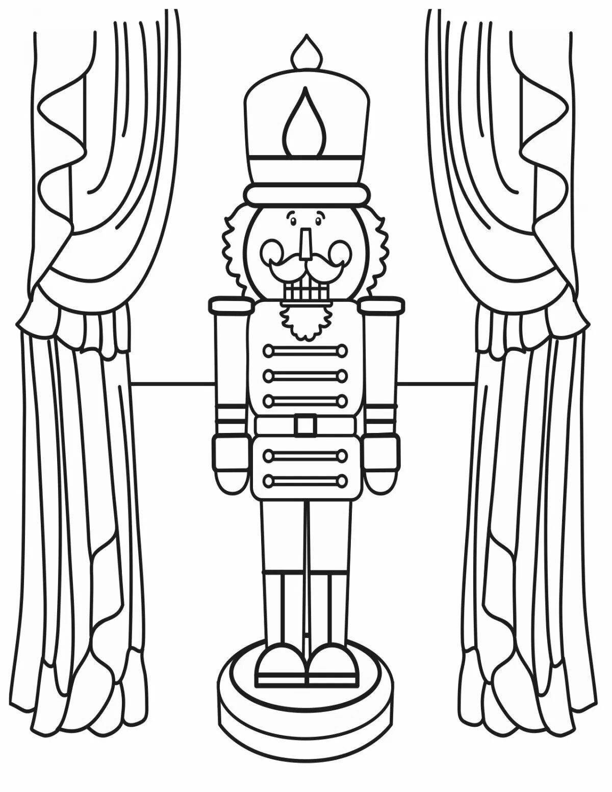 Adorable Nutcracker coloring book