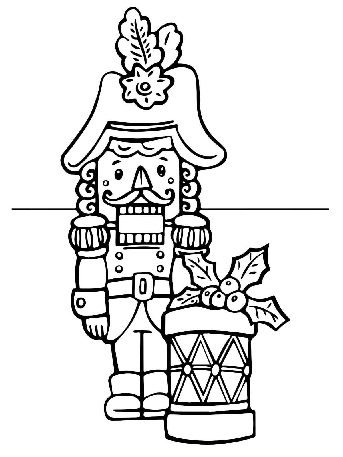 Nutcracker holiday coloring book