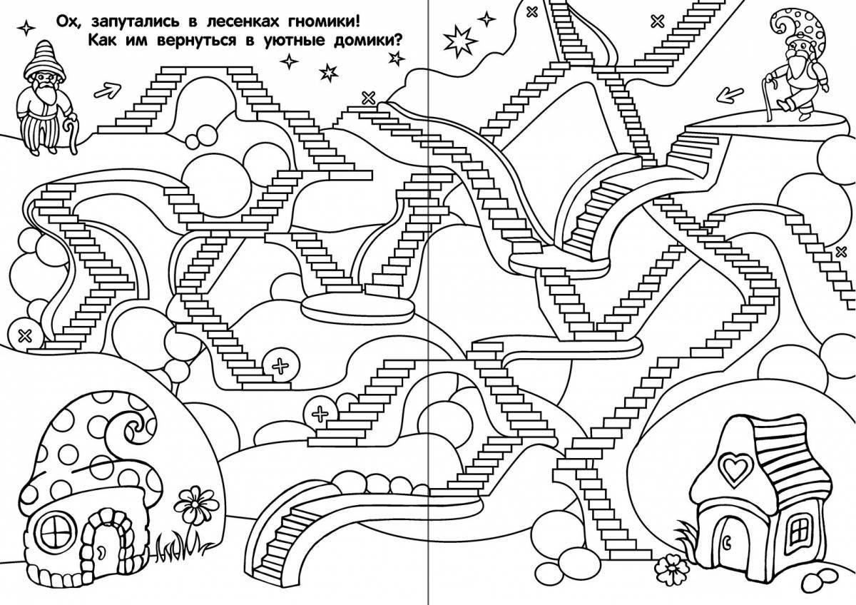 Frightening coloring puzzles