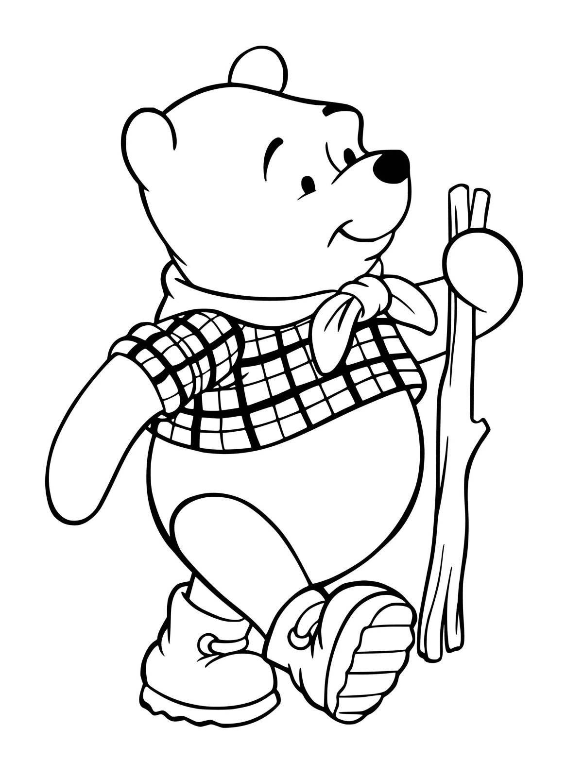 Charming winnie the pooh coloring book