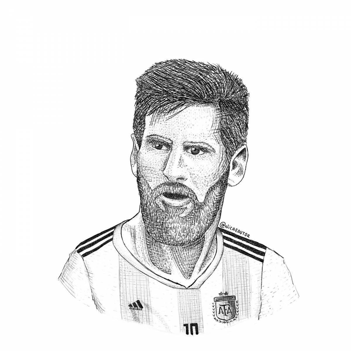 Leo messi fairytale coloring book