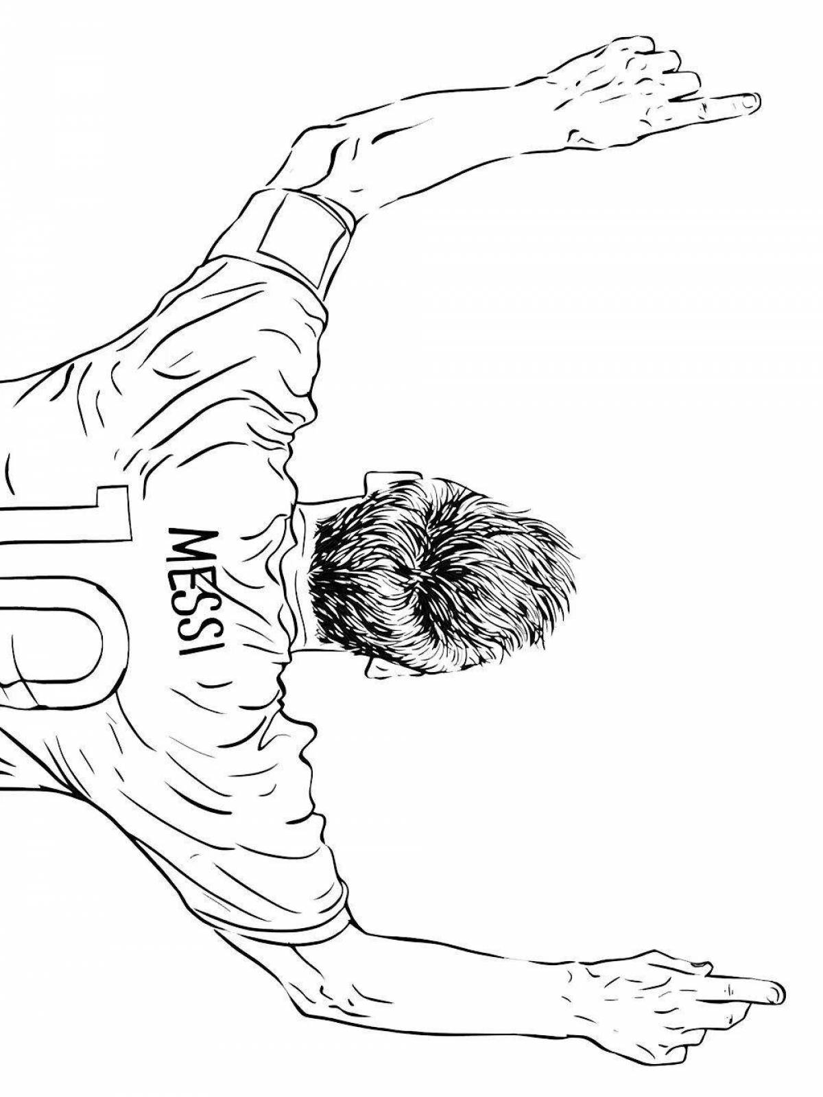 Great leo messi coloring book