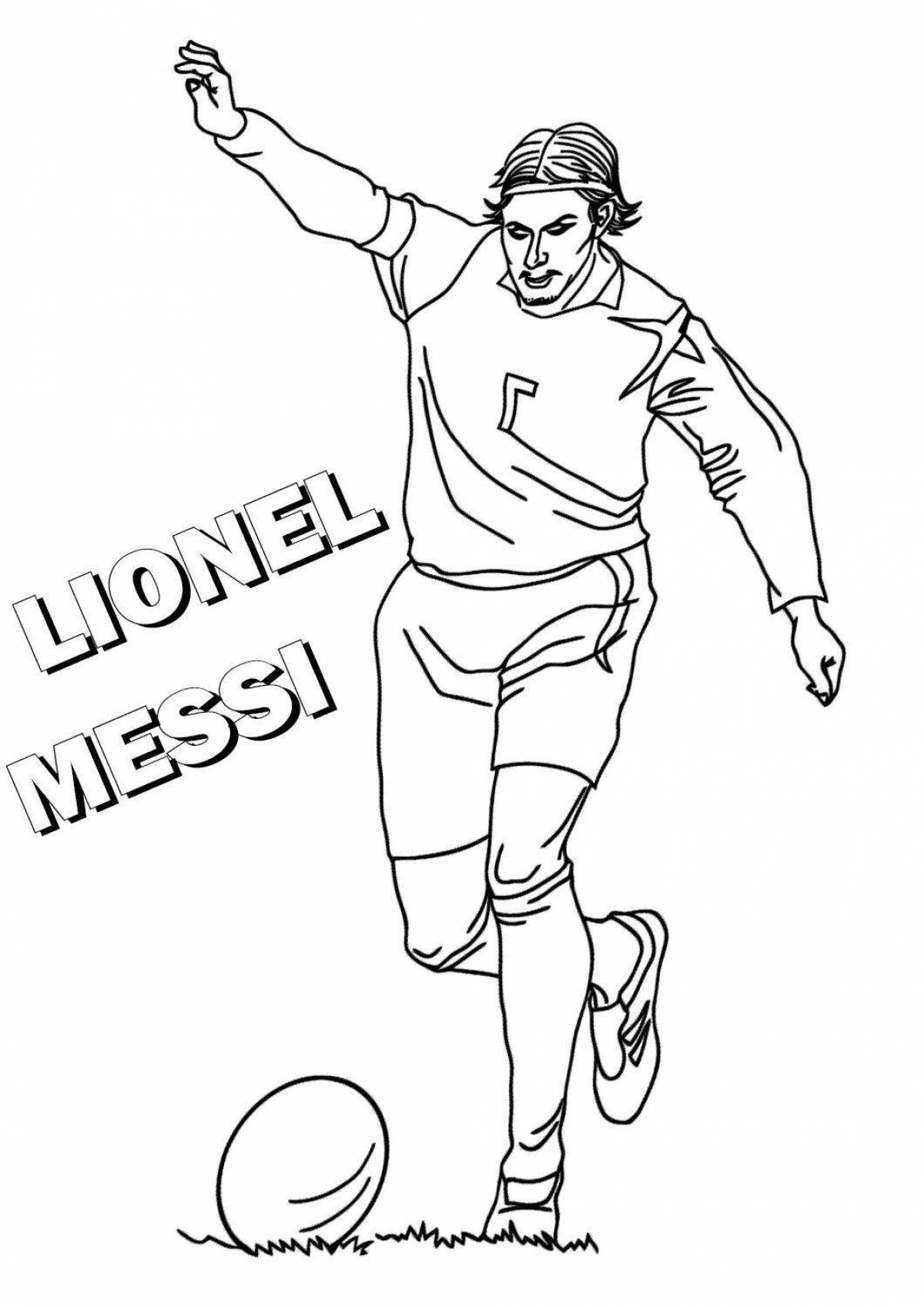 Leo messi's dazzling coloring book