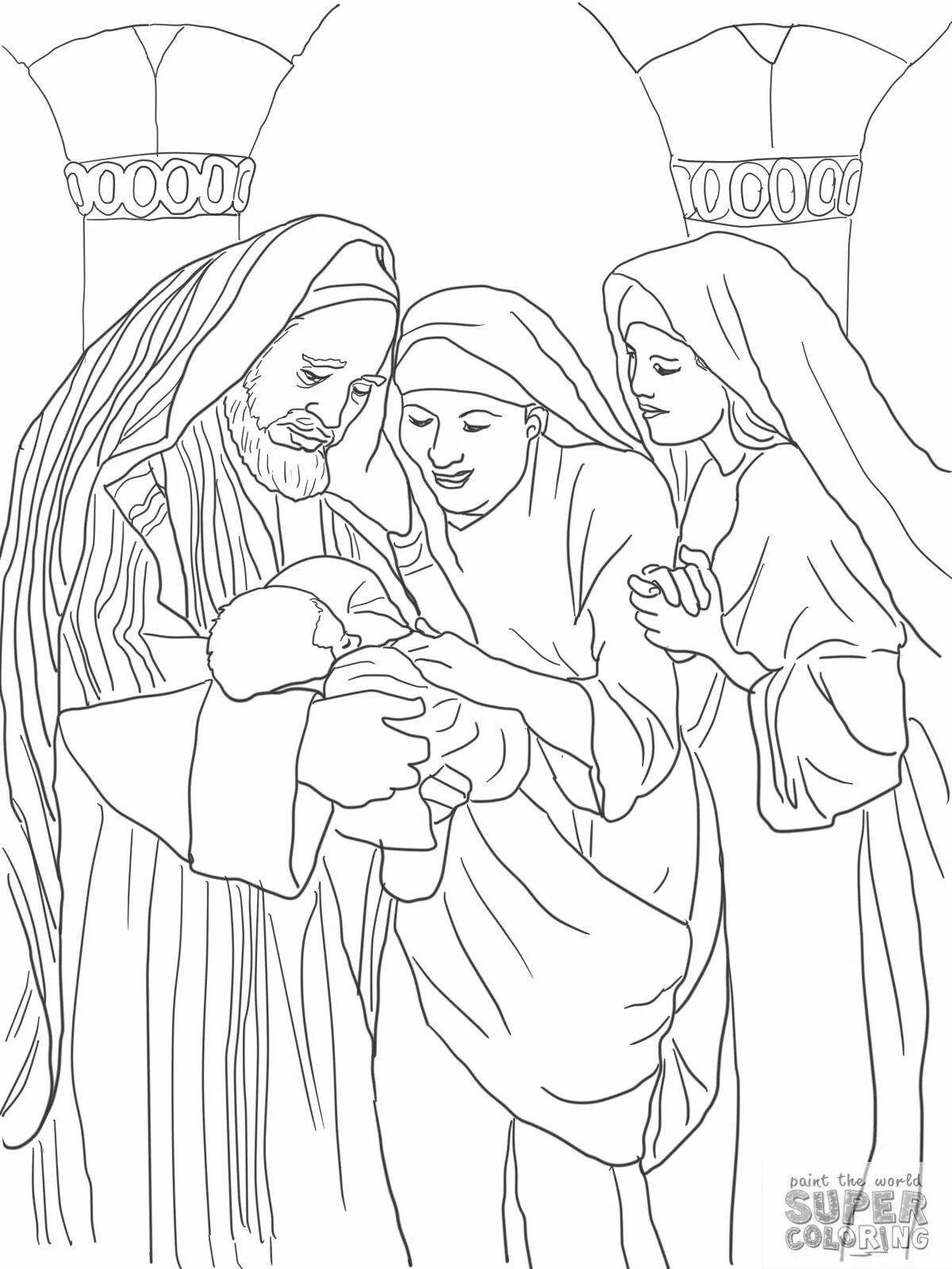 Coloring page glorious assembly of the lord