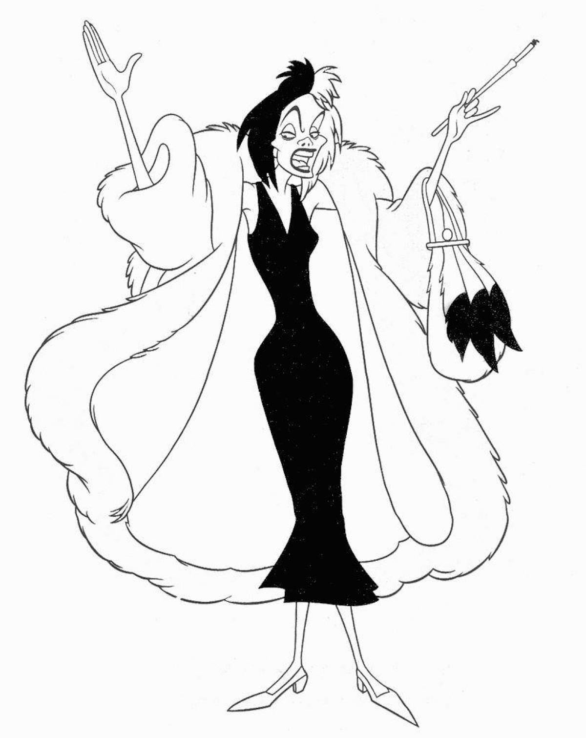 Photo Disney evil villains coloring pages