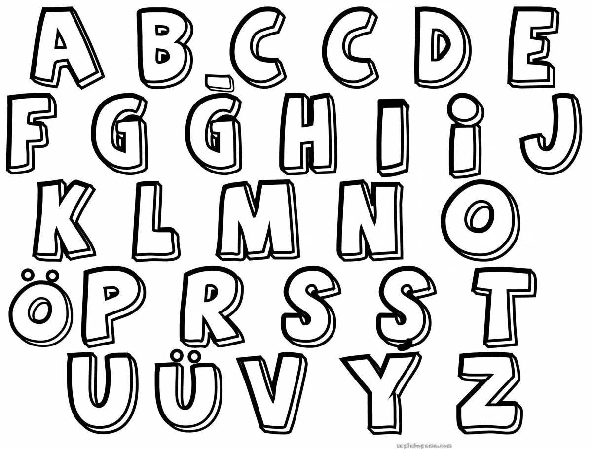 Amazing Alphabet Knowledge Coloring Page