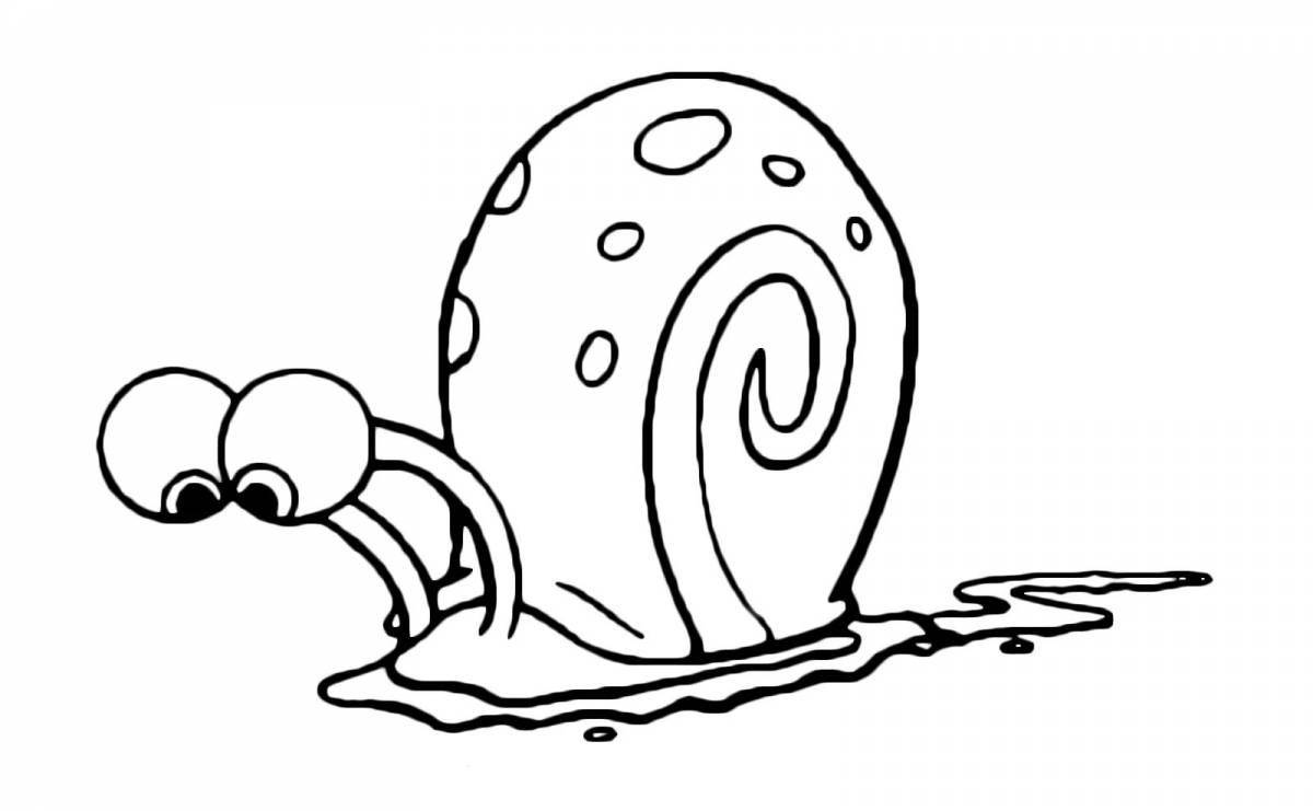 Funny snail gary