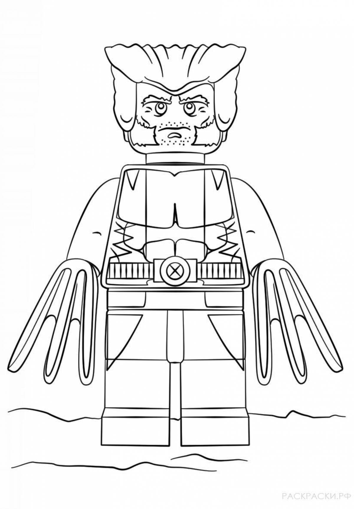 Lego torus funny coloring book