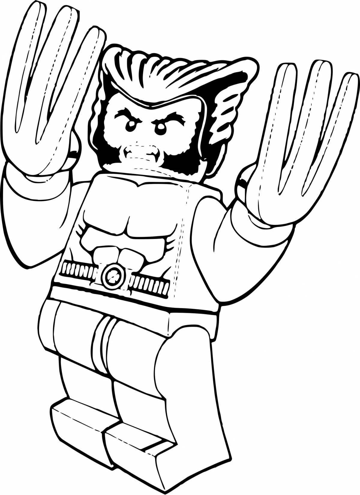 Amazing lego torus coloring page