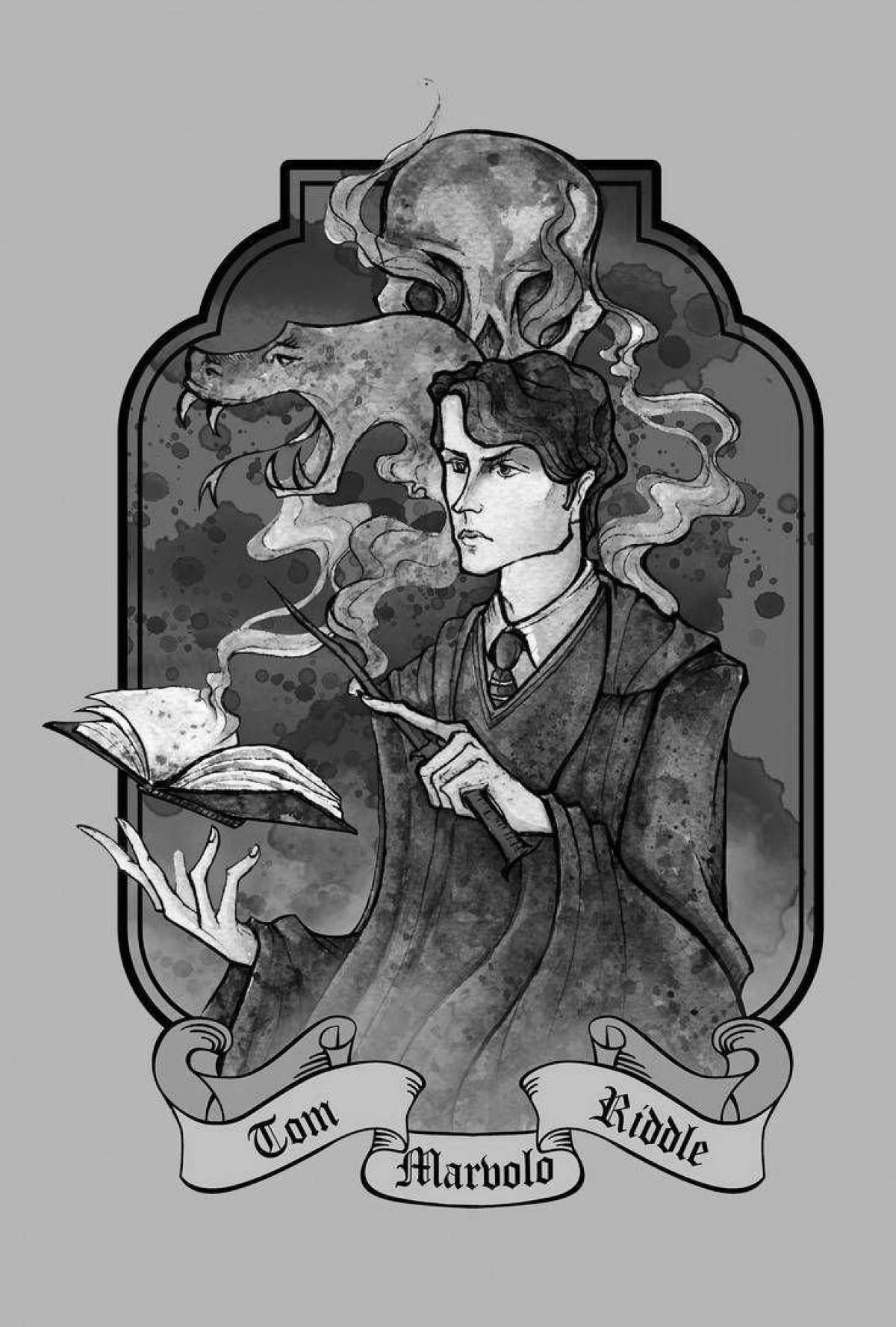 Coloring book happy tom riddle