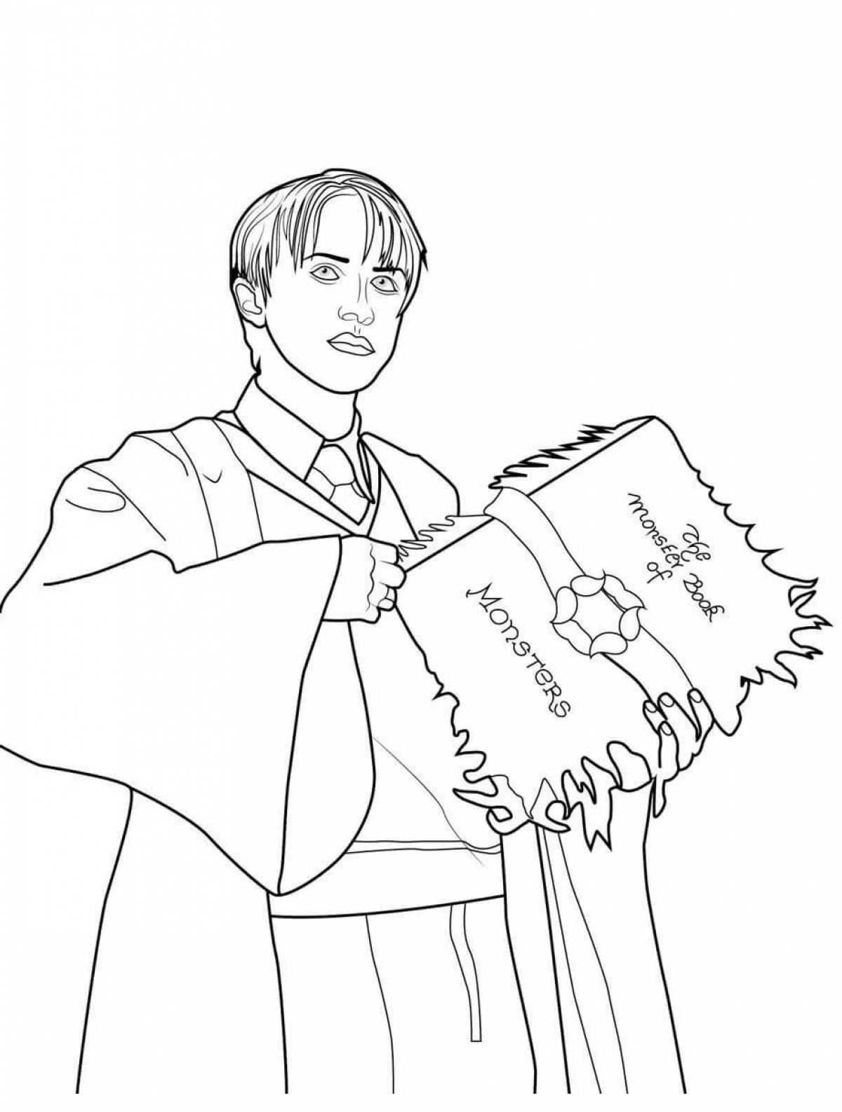 Majestic tom riddle coloring book