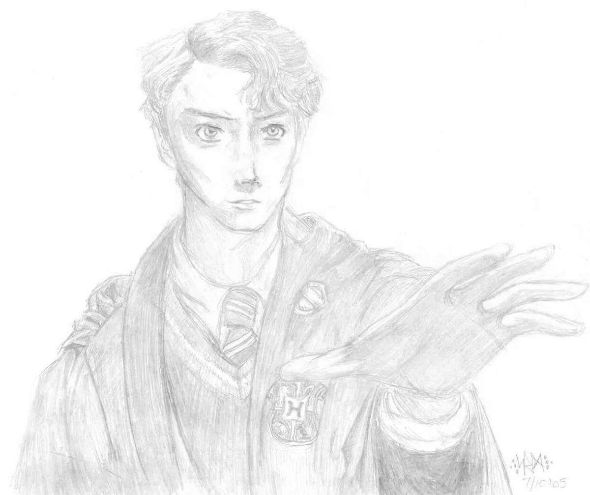 Comic tom riddle coloring book