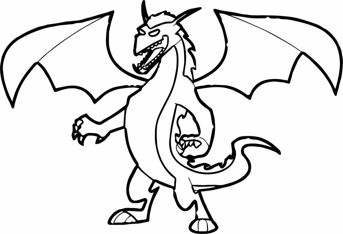 Awesome coloring of the American dragon