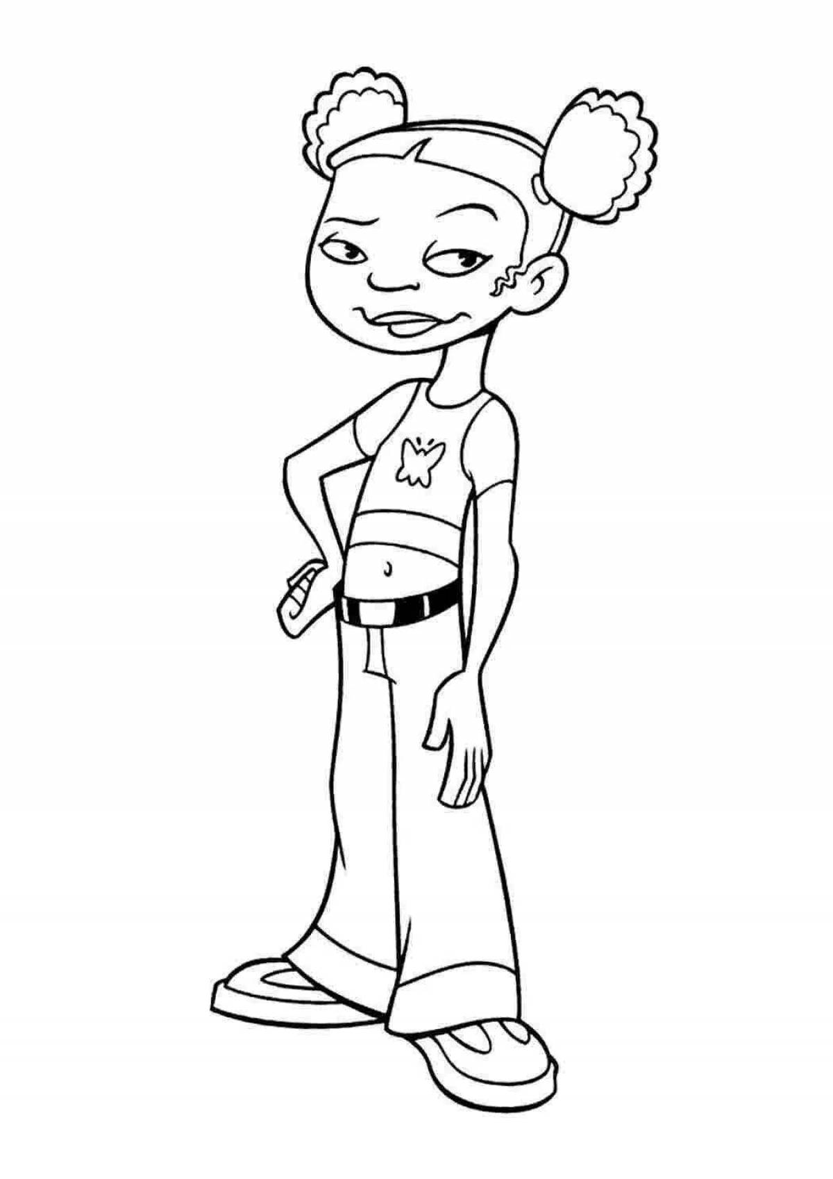 Large american dragon coloring page