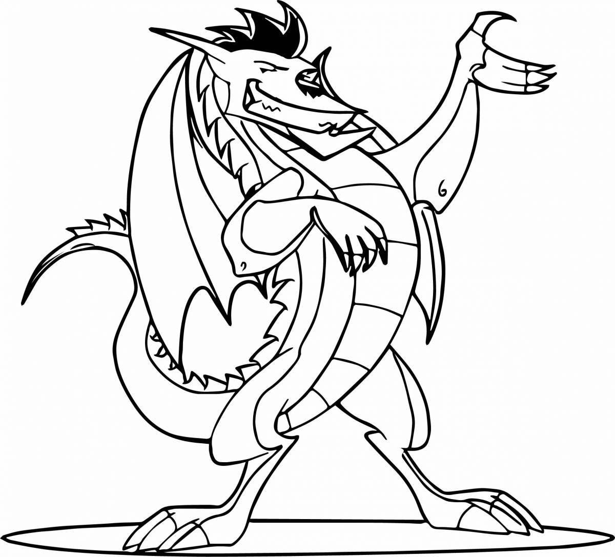 Coloring page deluxe american dragon