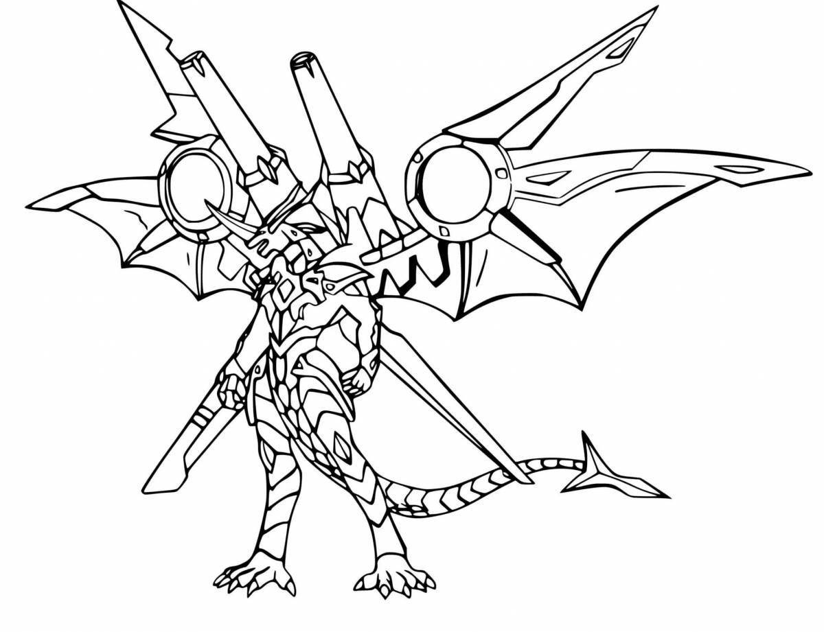 Siren head robot coloring page
