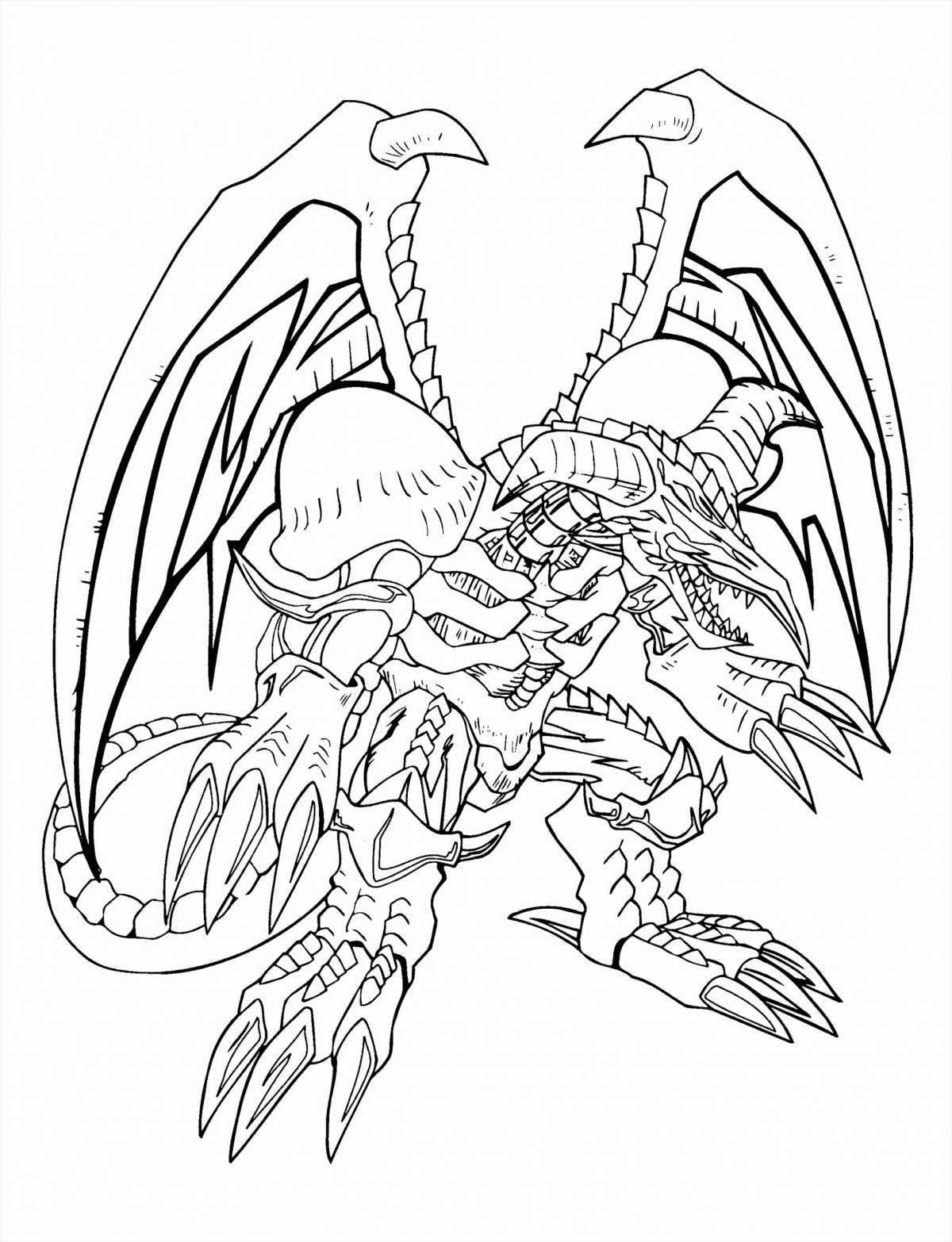 Flawless robot with siren head coloring page