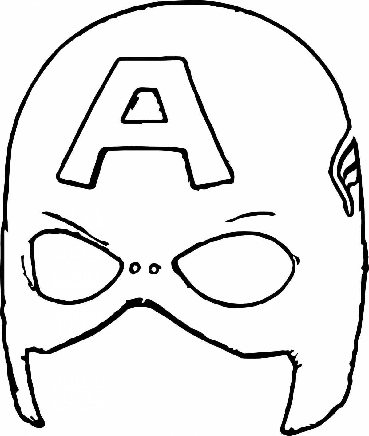 Attractive superhero mask