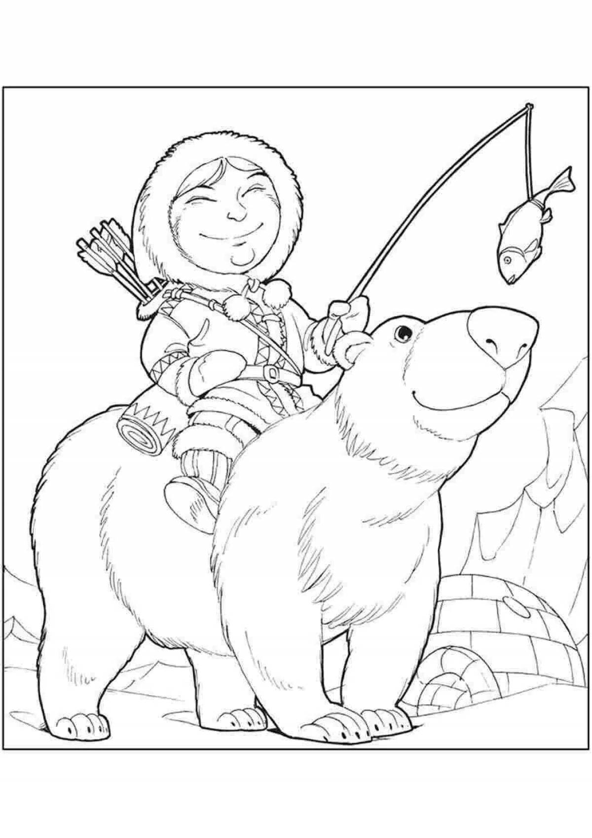 Northern coloring page