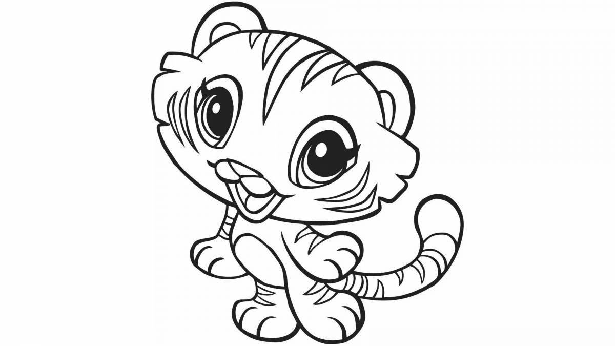 Awesome drawing of a tiger cub