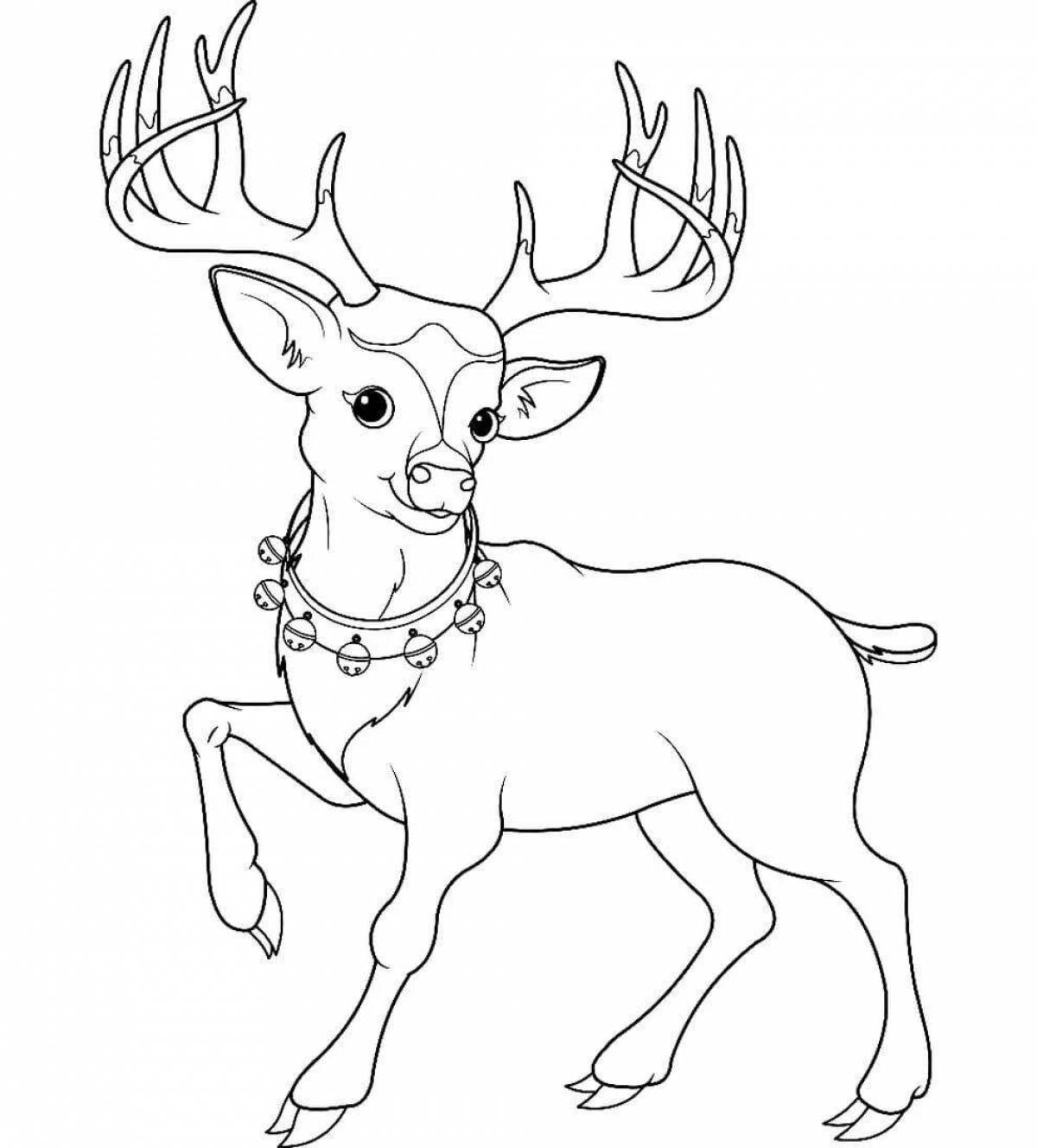 Peppy coloring deer