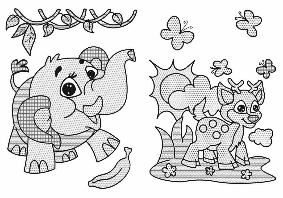 Dreamy big water coloring page
