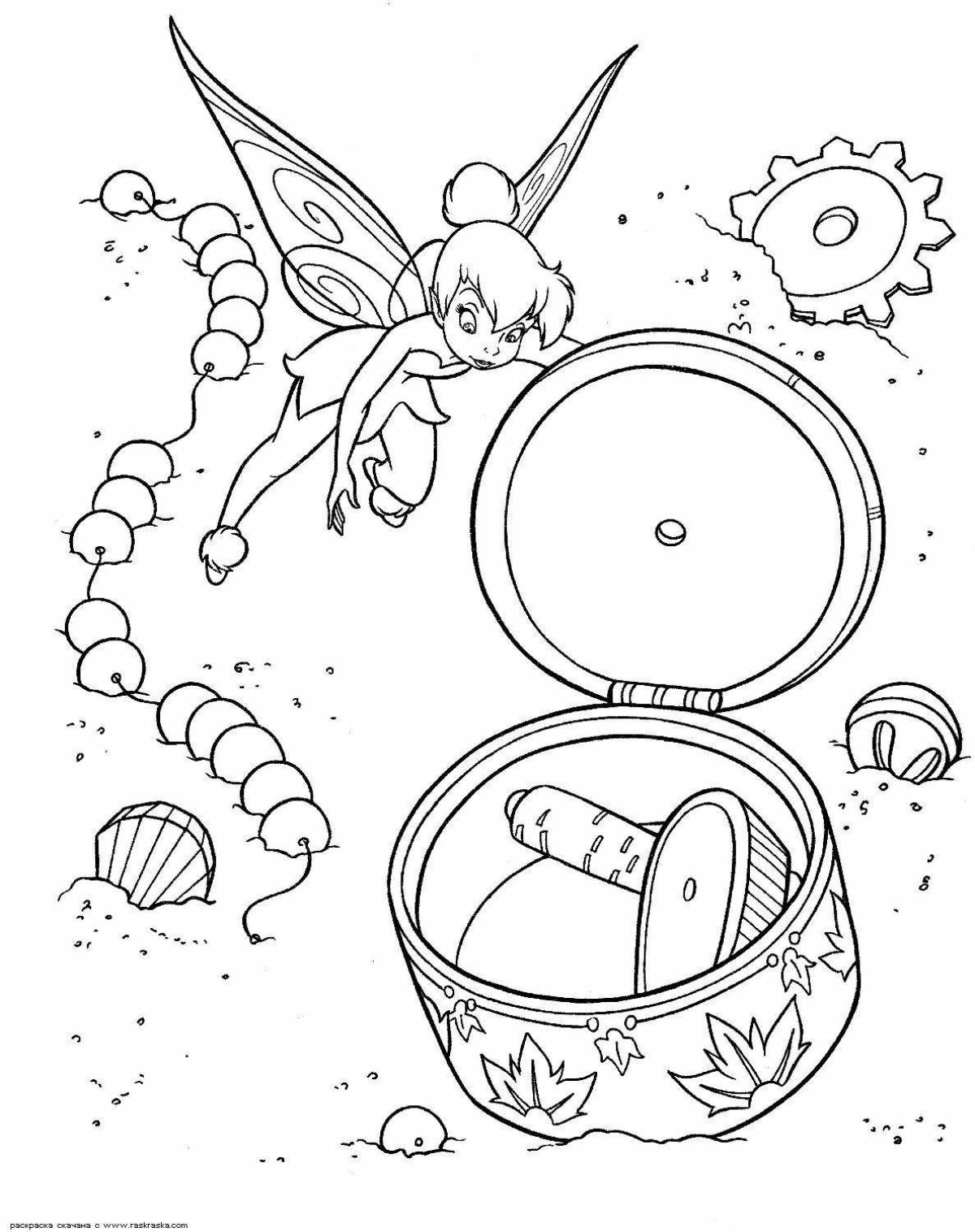 Vibrant music box coloring page