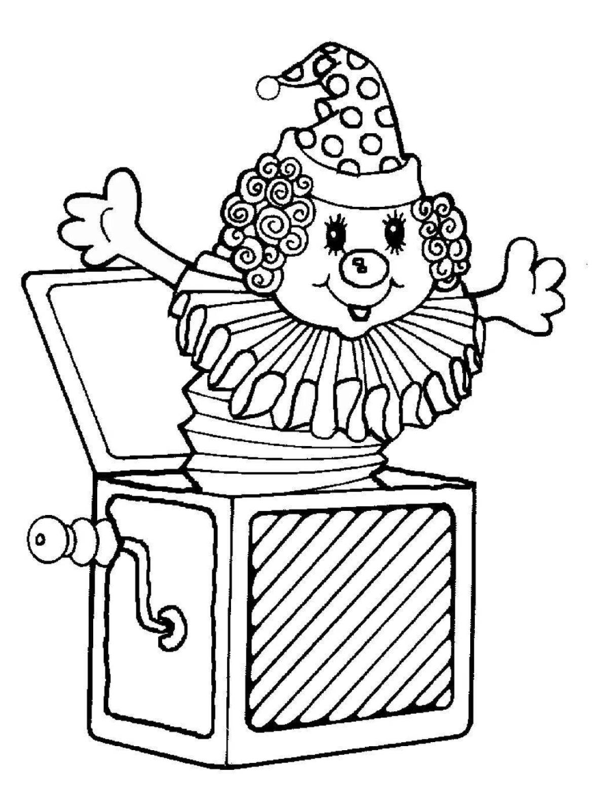 Gorgeous music box coloring page