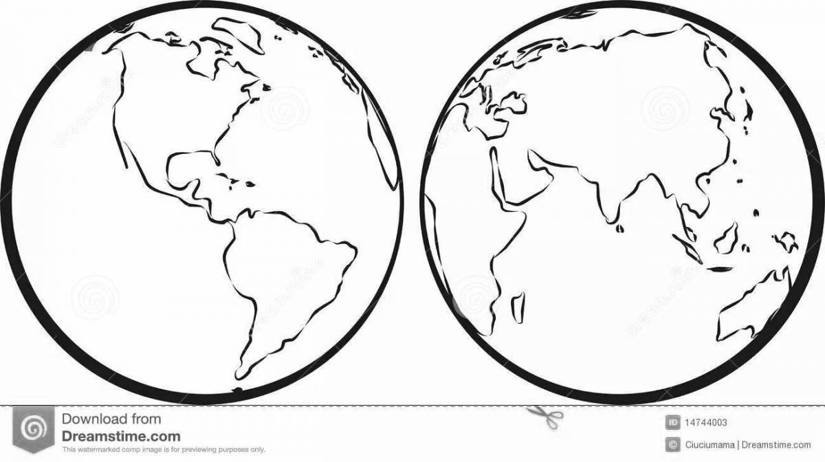 Карта полушарий картинка на прозрачном фоне