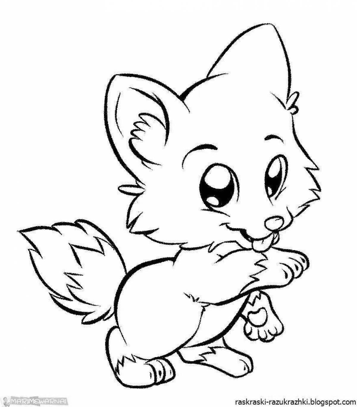 Раскраски Аниме животные милые (29 шт.) - скачать или распечатать ...