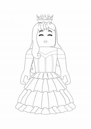 Coloring Pages Roblox girls beautiful (27 pcs) - download or print for ...